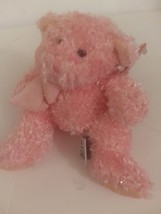 Russ Bubbles Pink Teddy Bear Approximarely 6 inches tall Mint With All Tags - £23.58 GBP