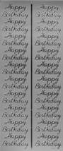 Peel Off Sticker Sheet. Birthday. - $1.49