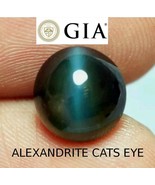 GIA CERTIFIED 5.63 Ct NATURAL ALEXANDARITE CATS EYE VS GRADE SEE VIDEO - £16,641.80 GBP