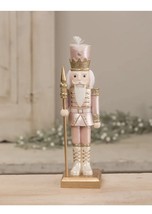 Bethany Lowe Christmas Pink Pastel Wooden Nutcracker New - £71.66 GBP
