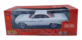 (Rare) &#39;61 Chevrolet Impala SS Convertible (Sun Star) Cream 1:18 Die Cast NRFB - £106.70 GBP