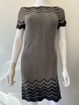 Tory Burch Kent Sweater Dress Chevron Knit Merino Wool Dress Sz X Small - $83.21