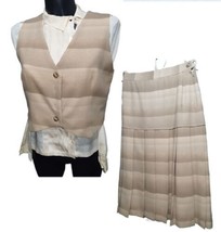 Woman set 3 Pieces Wool and Silk Fantasy Winter, Only Size 40it Real Vintage - £37.33 GBP+