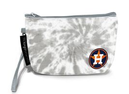 Houston Astros Gray Tie Dye Wristlet, Genuine MLB Logo Cell Phone Holder... - $13.30