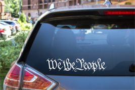 We the People Patriotic Vinyl Decal 10 Inch (Select your color) - £8.69 GBP+