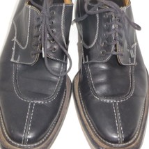 Todd Welsh Men&#39;s Dress Shoes Sz 9 Black Split-Toe Oxford Made In Italy - £31.11 GBP