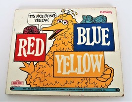 Sesame Street Playskool It&#39;s Nice Being Yellow Red Blue Educational Puzzle Vtg - £11.80 GBP