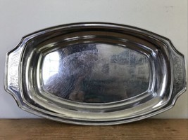 Vtg Farberware Brooklyn Stainless Silvertone Decorative Dish Serving Tray 12&quot; - £23.83 GBP