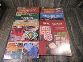 6 Vintage Leisure Arts Leaflets Quilt Books Patchwork Patterns Variety Lot - £11.67 GBP