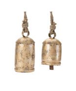Distressed Metal Bell Ornament (Set of 2) - 885907 - $847.40 MXN