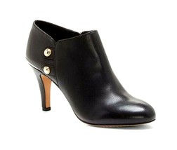 Vince Camuto Women&#39;s Vemmey Leather Metal Side Button Booties Black Vari... - £72.97 GBP