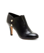 Vince Camuto Women&#39;s Vemmey Leather Metal Side Button Booties Black Vari... - £74.97 GBP
