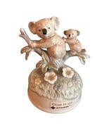 Vtg Otagiri Koala Bear Figurine Rotating Music Box Ceramic Plays CLOSE T... - £14.79 GBP