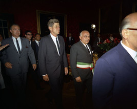 President John F. Kennedy at Rome Italy City Hall Palazza Senatorio Phot... - £6.93 GBP+