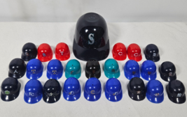 Vintage LAICH Mini Collectible MLB Helmet Lot &amp; Mariners Rawlings Ice Cr... - $28.01 CAD