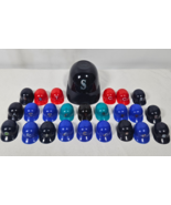 Vintage LAICH Mini Collectible MLB Helmet Lot &amp; Mariners Rawlings Ice Cr... - $364.86 MXN