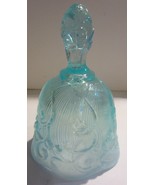 Vintage FENTON Blue Opalescent  Bell LILY OF THE VALLEY - $433.56 MXN