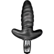 Velvet Kiss Licorice Twist Vibrating Anal Butt Plug - £13.30 GBP