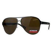 Men&#39;s Pilot Sunglasses Metal &amp; Plastic Designer Style Shades UV400 - £8.86 GBP