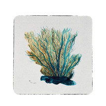 Betsy Drake Blue Coral Neoprene Coaster set of  4 - £27.24 GBP