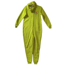 Dr Seuss The Grinch Unisex Adult Small One Piece Hooded Sleepwear Pajama... - £16.20 GBP