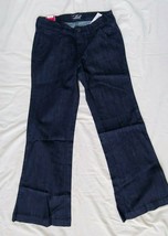 Old navy NWT womens 2 short 30&quot; flirt trouser jeans dark wash mid rise s... - £17.90 GBP