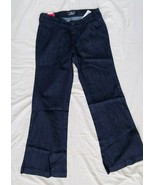 Old navy NWT womens 2 short 30&quot; flirt trouser jeans dark wash mid rise s... - £17.82 GBP