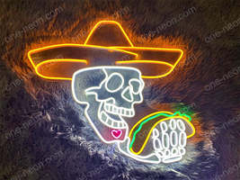 Skull &amp; Tacos | LED Neon Sign - £284.45 GBP+