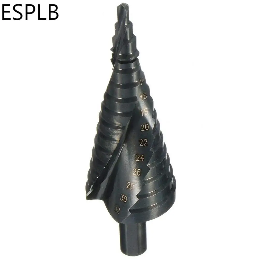 ESPLB 3pcs HSS Cobalt Step Drills Bit 4-32MM High Speed Steel Nitrogen Spiral Tr - £217.28 GBP