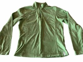 Columbia Women’s S Green Long Sleeve 1/4 Zip Polyester Fleece Windbreaker Jacket - £7.91 GBP