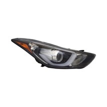 Headlight For 2014-16 Hyundai Elantra Right Side Black Chrome Housing Clear Lens - £719.66 GBP