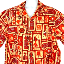 Tiki Oasis 10 Shag XXL Barkcloth Hawaiian Shirt size 2XL Mens 54x32 w/Ta... - $265.90