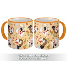 Chicken Family : Gift Mug Cock Chicks Patchwork Sewed Flower Kitchen Easter Deco - £12.57 GBP