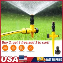 Auto Lawn Water Sprinkler 360 Rotation Watering Garden Yard Irrigation S... - £12.90 GBP