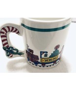 ALCO VTG Candy Cane Handle Christmas train Gift collectible coffee mug t... - £10.23 GBP