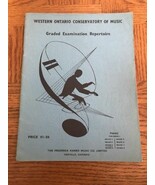Western Ontario Conservatory Of Music Graded Exam Book - $20.14 CAD