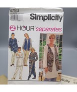UNCUT Vintage Sewing PATTERN Simplicity 8783, Two Hour 1994 Womens Separ... - £15.94 GBP