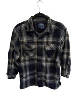 Vintage PENDLETON Boys Board Shirt Jac Plaid Beach Boys Flap Pocket Collared L - £49.71 GBP