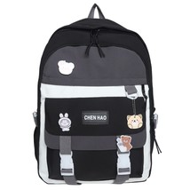 Girl Cute Laptop Backpack Women Badge Bag Fashion Kawaii Ladies Harajuku Travel  - £37.29 GBP