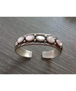 Navajo Thomas Taylor MOP 925 Sterling Silver Cuff Bracelet signed “TT St... - $1,863.28 MXN