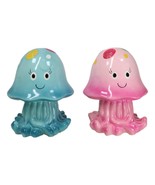 Set of 2 Whimsical Marine Blue And Pink Sea Jellyfish Money Savings Pigg... - $644.18 MXN