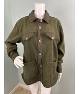 BlankNYC Women&#39;s Fleece Shacket Jacket in Olive Green Sz Medium NEW - £31.51 GBP