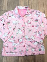 Nick &amp; Nora Girls sz Medium 7/8 Pajama top Pink kittens cat yarn pj shir... - $129.82 MXN