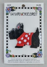 Mary Engelbreit Scotty Dog Embroidered Iron On Patch Vtg New Sealed Package - $15.83