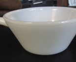 Anchor Hocking Fire King White Milk Glass Soup Bowl 5&quot; with Handle - $12.86