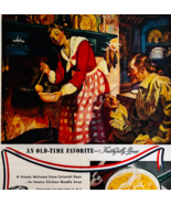 1947 Campbell&#39;s Chicken Noodle Soup Advertisement Old Time Favorite DWWW8 - €25,67 EUR