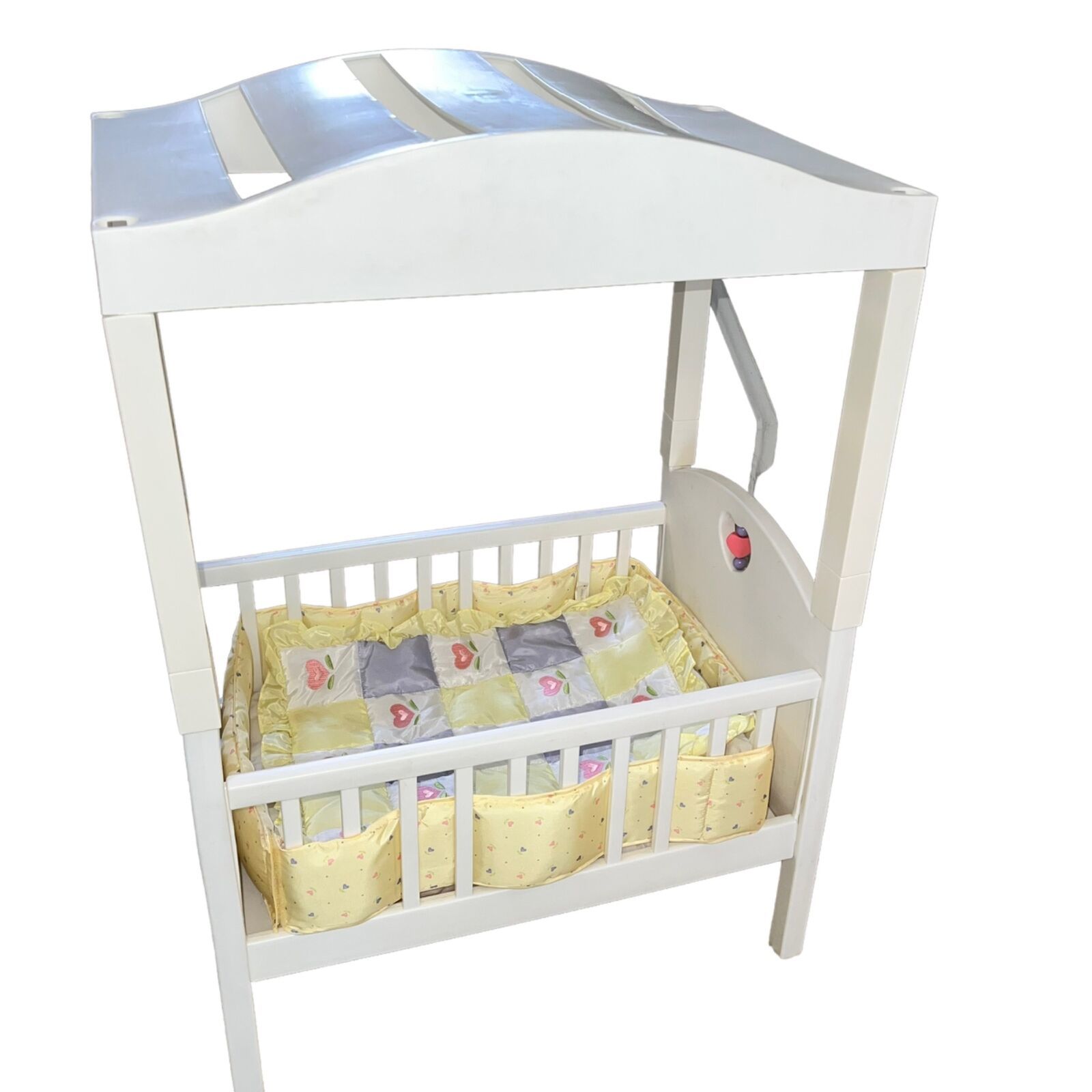 American Girl Doll Bitty Baby White Canopy Crib Bed Vintage Houses