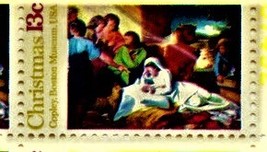 U S Stamp - Christmas Nativity Stamp 13 c x 20 Copley, Boston Museum Stamp USA  - £6.41 GBP