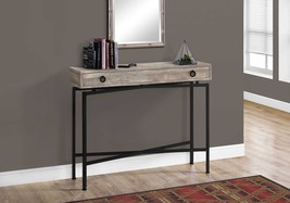 43 Inch Taupe And Black Cross Leg Console Table - €343,80 EUR