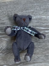 Ganz Bear Cottage Collectibles Plush Bluebeary Jointed 5&quot; - £8.64 GBP